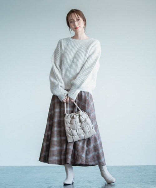 Andemiu（アンデミュウ）の「ワイドメッシュキンチャク（バッグ・レディース・ブラック19/ベージュ55・F）」の4枚目の写真