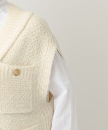 Curensology（カレンソロジー）の「レリーフジャガードニットベスト