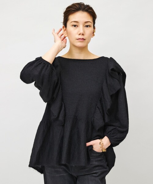 Curensology シャギーモヘヤニットプルオーバー美品 Curensology（カレンソロジー）の「シャギーモヘヤニットプル