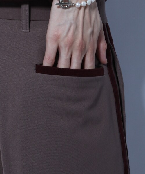 HARE（ハレ）の「ベルベットダブルラインパンツ（パンツ・ブラウン系その他・S/M）」の14枚目の写真