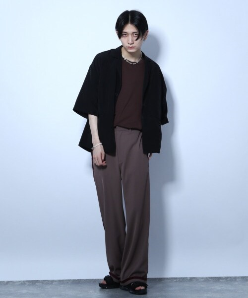 HARE（ハレ）の「ベルベットダブルラインパンツ（パンツ・ブラウン系その他・S/M）」の4枚目の写真