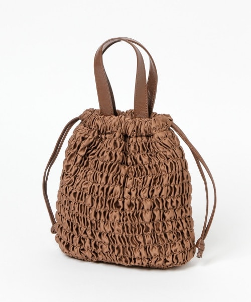 LOWRYS FARM(ローリーズファーム)の「シャーリングキンチャクバッグ(バッグ・ブラック/ダークブラウン/ブルー・FREE)」の2枚目の写真