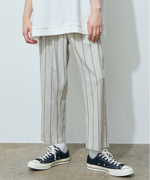 JUNRED（ジュンレッド）の「ハイストレッチリネンイージーパンツ（パンツ・メンズ・ダークブラウン/ベージュ系/ベージュ/チャコール・L/M/LL）」の3枚目の写真