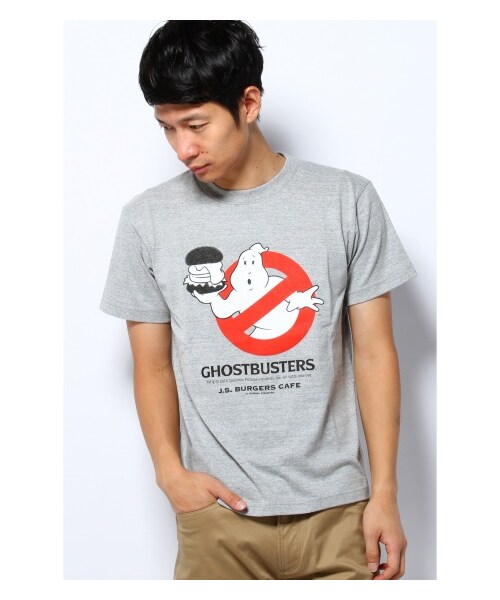 J.S.BURGERS CAFE（ジェーエスバーガーズカフェ）の「GHOSTBUSTERS*J.S. BURGERS CAFE コラボTシャツ（カットソー・Ｔシャツ・ブラック/グレー/ホワイト・S/M/L）」の4枚目の写真