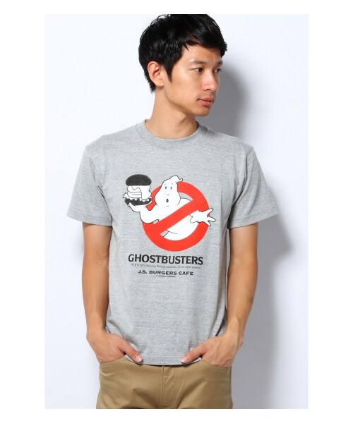J.S.BURGERS CAFE（ジェーエスバーガーズカフェ）の「GHOSTBUSTERS*J.S. BURGERS CAFE コラボTシャツ（カットソー・Ｔシャツ・ブラック/グレー/ホワイト・S/M/L）」の3枚目の写真