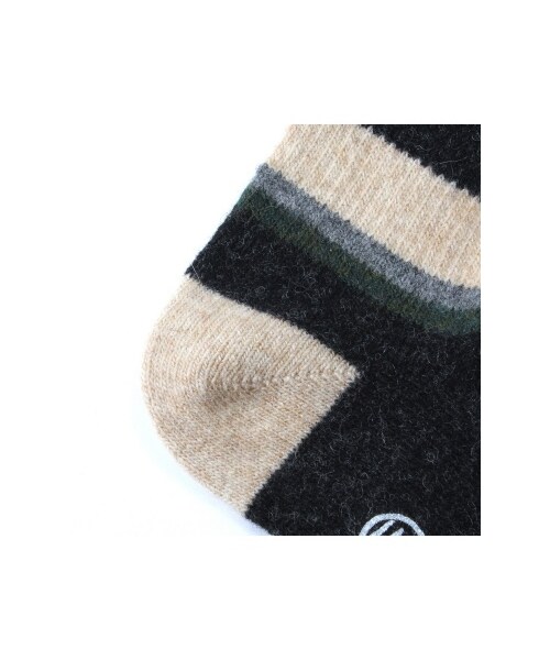 rasox（ラソックス）の「RASOX マルチボーダーウール・クルー（レッグウェア・メンズ・サックスベース/パープルベース/レッドベース・M）」の5枚目の写真