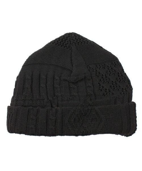ANREALAGE(アンリアレイジ)の「ANREALAGE×MIDWEST 別注ランダム編みニットキャップ(ニットキャップ/ビーニー・メンズ・ブラック/ネイビー・FREE)」の7枚目の写真
