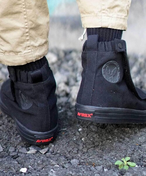 AVIREX（アヴィレックス）の「【スニーカー】AV3320 ヘリオス/HELIOS/アヴィレックス/AVIREX（シューズ・メンズ・BLACK/OLIVE・23, 24, 25, 26, 27, 28, 29）」の8枚目の写真