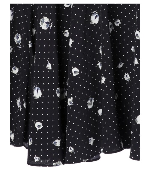 AMERICAN HOLIC（アメリカンホリック）の「切り替えフレアロングスカート（スカート・チャコールグレー/サックスブルー/ドット・M/L）」の22枚目の写真