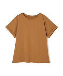GRL | USAコットンロールアップベーシッククルーネックTシャツ(Tシャツ/カットソー)