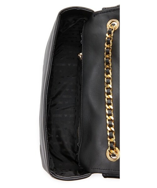 MOSCHINO(モスキーノ)の「Moschino Moto Jacket Shoulder Bag(ショルダーバッグ・レディース・Black・One Size)」の5枚目の写真