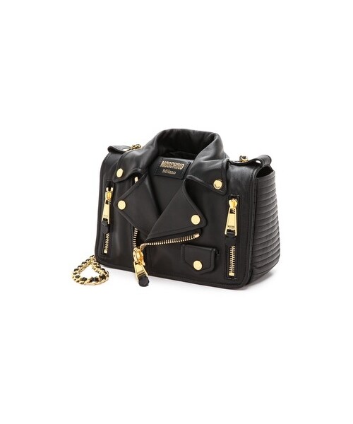 MOSCHINO(モスキーノ)の「Moschino Moto Jacket Shoulder Bag(ショルダーバッグ・レディース・Black・One Size)」の2枚目の写真
