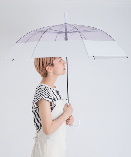 ameme（アメメ）の「プーリアビニール傘（その他・レディース・クリア/グリーン/イエロー/パープル/ブルー/グレー・FREE）」の5枚目の写真