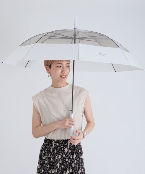ameme（アメメ）の「プーリアビニール傘（その他・レディース・クリア/グリーン/イエロー/パープル/ブルー/グレー・FREE）」の3枚目の写真