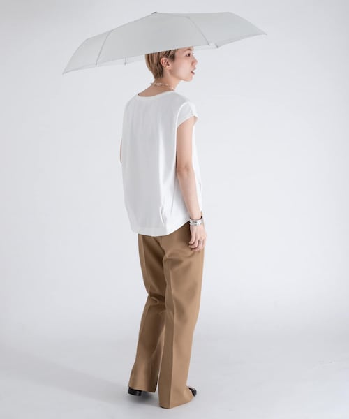 ameme（アメメ）の「カンタベリーUVカット付AUTO折畳傘（その他・レディース・ブルー/ライトグレー/ライム/ネイビー/ピンク・FREE）」の6枚目の写真