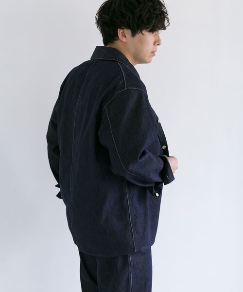 AURALEE（オーラリー）の「AURALEE HARD TWIST DENIM BLOUSON（その他・メンズ・INDIGO・3/4）」の5枚目の写真