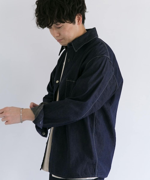AURALEE（オーラリー）の「AURALEE HARD TWIST DENIM BLOUSON（その他・メンズ・INDIGO・3/4）」の3枚目の写真