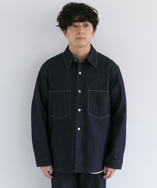 AURALEE（オーラリー）の「AURALEE HARD TWIST DENIM BLOUSON（その他・メンズ・INDIGO・3/4）」の8枚目の写真