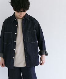 AURALEE HARD TWIST DENIM BLOUSON