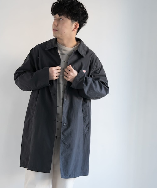 Danton Nylon Taffeta Coat Mens Nylon Taffeta Work Jacket Charcoal