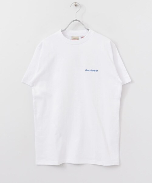 Goodwear(Since1983)（グッドウェア）の「Goodwear ロゴ刺繍ショートスリーブTシャツ（その他・メンズ・WHITE/BLACK・S/M/L/XL）」の4枚目の写真