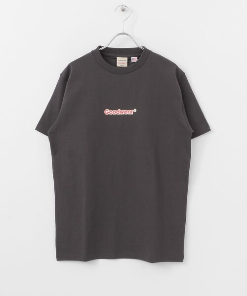 Goodwear(Since1983)(グッドウェア)の「Goodwear ロゴプリントショートスリーブTシャツ(その他・メンズ・BEIGE/CHARCOAL/BLACK/WHITE・M/L/S/XL)」の6枚目の写真