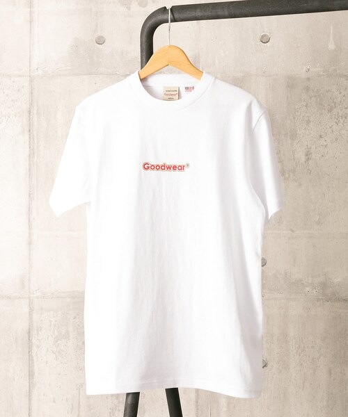 Goodwear(Since1983)(グッドウェア)の「Goodwear ロゴプリントショートスリーブTシャツ(その他・メンズ・BEIGE/CHARCOAL/BLACK/WHITE・M/L/S/XL)」の2枚目の写真