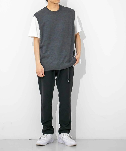 Graphpaper(グラフペーパー)の「Graphpaper High Gauge Knit Vest(その他・メンズ・NAVY/BLACK/GRAY・1/2)」の6枚目の写真