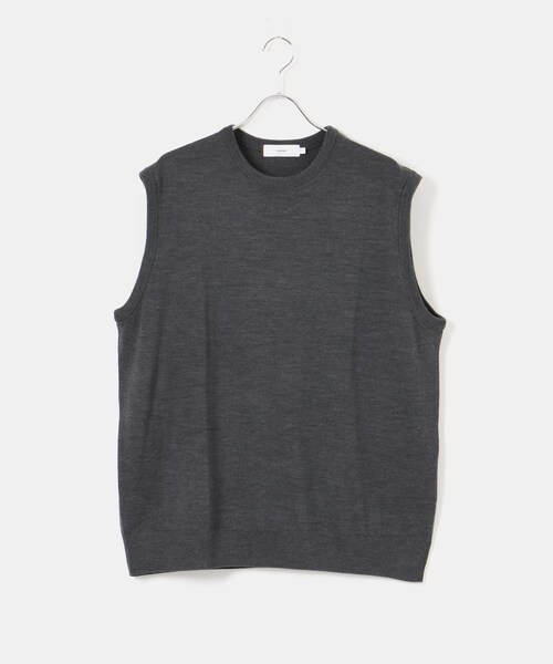 Graphpaper(グラフペーパー)の「Graphpaper High Gauge Knit Vest(その他・メンズ・NAVY/BLACK/GRAY・1/2)」の10枚目の写真