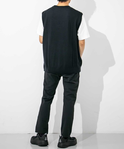 Graphpaper(グラフペーパー)の「Graphpaper High Gauge Knit Vest(その他・メンズ・NAVY/BLACK/GRAY・1/2)」の5枚目の写真