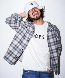 OOPS ピグメントロゴTシャツ