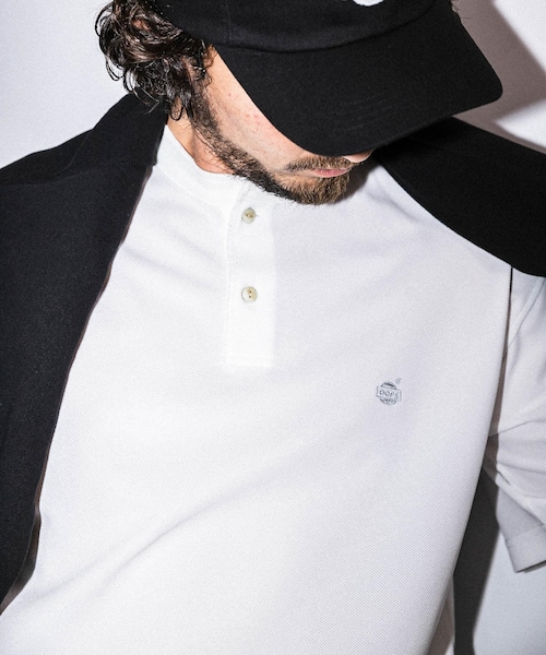 OOPS（ウップス）の「OOPS プライムフレックスヘンリーネックTシャツ（その他・メンズ・ベージュ/ホワイト/ブラック・M/L）」の8枚目の写真