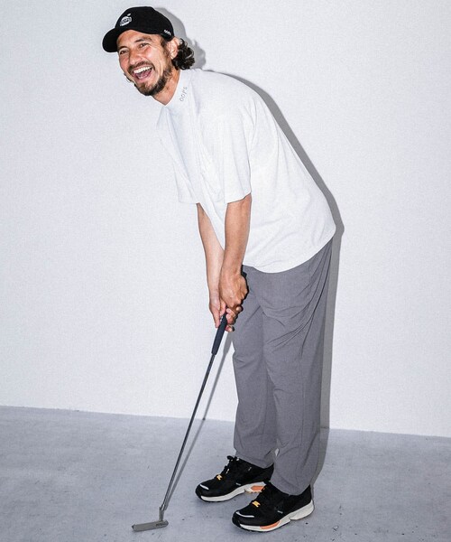 OOPS（ウップス）の「OOPS ポリコットスムースモックネックTシャツ（その他・メンズ・オフ/サックス/ブラック・M/L）」の7枚目の写真