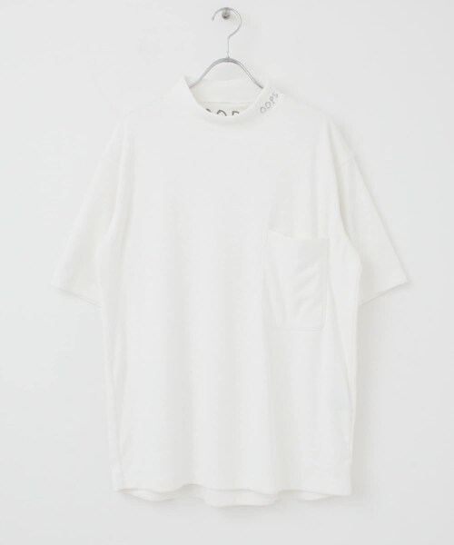 OOPS（ウップス）の「OOPS ポリコットスムースモックネックTシャツ（その他・メンズ・オフ/サックス/ブラック・M/L）」の12枚目の写真