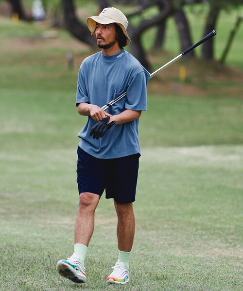 OOPS（ウップス）の「OOPS ポリコットスムースモックネックTシャツ（その他・メンズ・オフ/サックス/ブラック・M/L）」の4枚目の写真