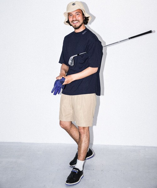 OOPS（ウップス）の「OOPS ポリコットスムースモックネックTシャツ（その他・メンズ・オフ/サックス/ブラック・M/L）」の8枚目の写真