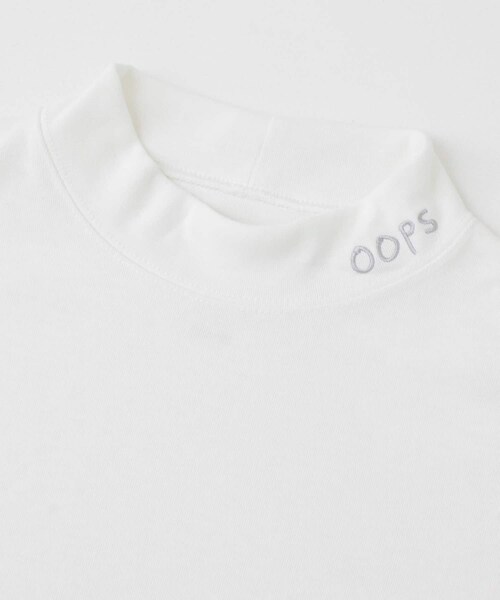 OOPS（ウップス）の「OOPS ポリコットスムースモックネックTシャツ（その他・メンズ・オフ/サックス/ブラック・M/L）」の18枚目の写真