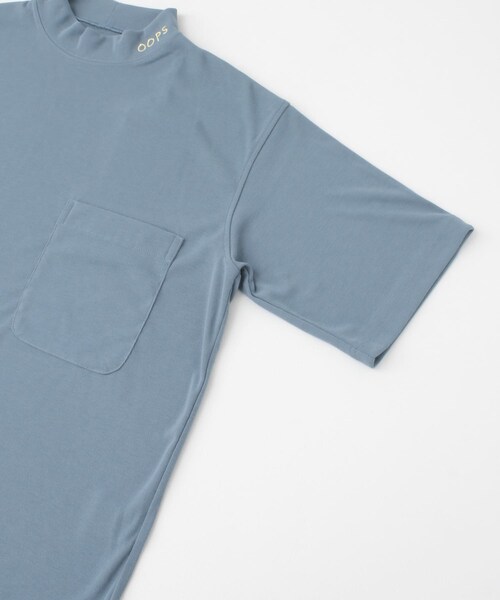 OOPS（ウップス）の「OOPS ポリコットスムースモックネックTシャツ（その他・メンズ・オフ/サックス/ブラック・M/L）」の15枚目の写真