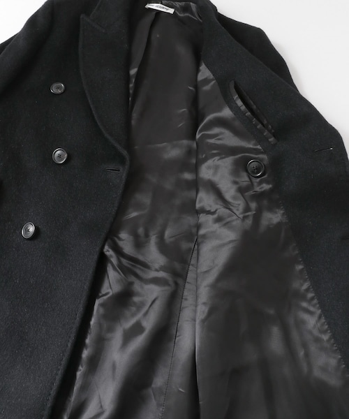 OUR LEGACY WHALE COAT ダブルコート　サイズ48 Our Legacy - Whale Coat Black Hairy Wool