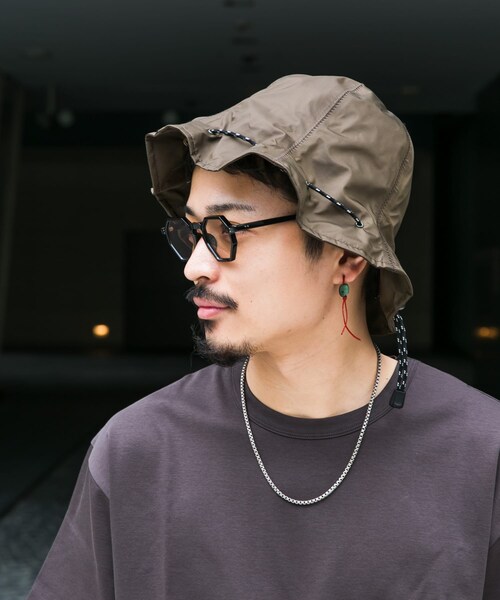 Hender Scheme nylon kinchaku hat HenderScheme scheme