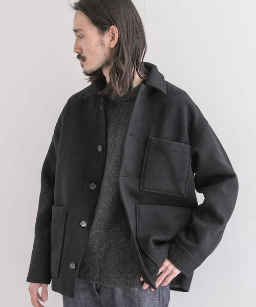 URBAN RESEARCH(アーバンリサーチ)の「メルトンバルーンフィットカバーオール(その他・メンズ・BLACK/NAVY/GRAY/CCL・M/L)」の1枚目の写真