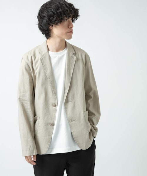 美品 UNIVERSAL PRODUCTS コットンリネン テーラードジャケット 美品 UNIVERSAL PRODUCTS コットンリネン テーラードジャケット
