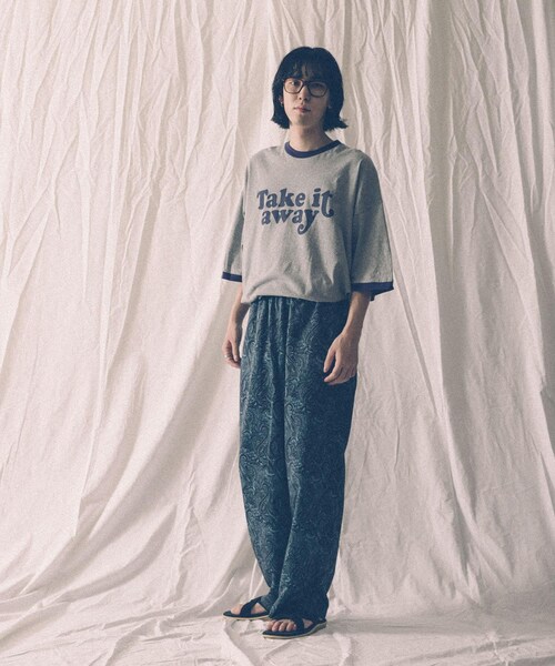 VOTE MAKE NEW CLOTHES（ボートメイクニュークローズ）の「【別注】VOTE MAKE NEW CLOTHES×URiD BIG RINGER TEE（その他・メンズ・BROWN/NAVY/WHITE・FREE）」の6枚目の写真