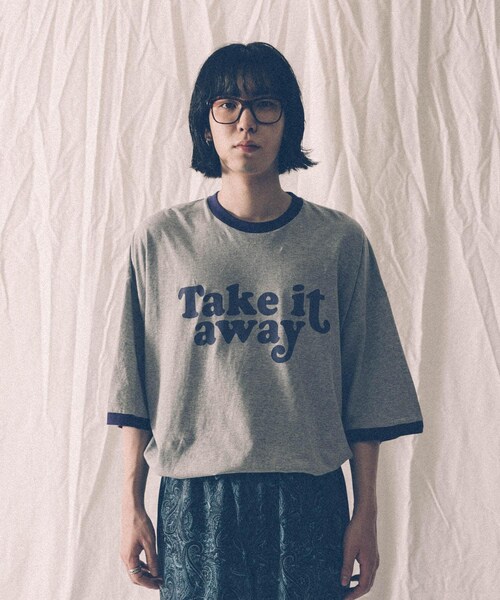 VOTE MAKE NEW CLOTHES（ボートメイクニュークローズ）の「【別注】VOTE MAKE NEW CLOTHES×URiD BIG RINGER TEE（その他・メンズ・BROWN/NAVY/WHITE・FREE）」の4枚目の写真