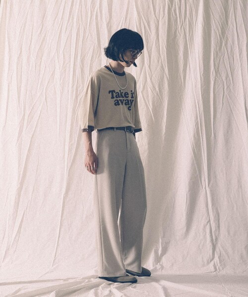 VOTE MAKE NEW CLOTHES（ボートメイクニュークローズ）の「【別注】VOTE MAKE NEW CLOTHES×URiD BIG RINGER TEE（その他・メンズ・BROWN/NAVY/WHITE・FREE）」の8枚目の写真