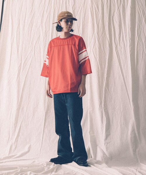 VOTE MAKE NEW CLOTHES（ボートメイクニュークローズ）の「【別注】VOTE MAKE NEW CLOTHES×URiD BIG MESH TEE（その他・メンズ・BLACK/NAVY/RED・FREE）」の5枚目の写真