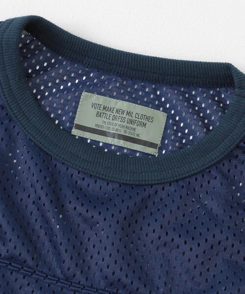VOTE MAKE NEW CLOTHES（ボートメイクニュークローズ）の「【別注】VOTE MAKE NEW CLOTHES×URiD BIG MESH TEE（その他・メンズ・BLACK/NAVY/RED・FREE）」の14枚目の写真