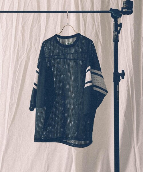 VOTE MAKE NEW CLOTHES（ボートメイクニュークローズ）の「【別注】VOTE MAKE NEW CLOTHES×URiD BIG MESH TEE（その他・メンズ・BLACK/NAVY/RED・FREE）」の9枚目の写真