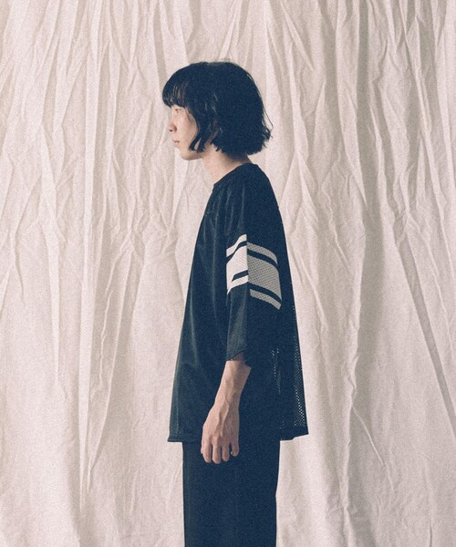 VOTE MAKE NEW CLOTHES（ボートメイクニュークローズ）の「【別注】VOTE MAKE NEW CLOTHES×URiD BIG MESH TEE（その他・メンズ・BLACK/NAVY/RED・FREE）」の7枚目の写真