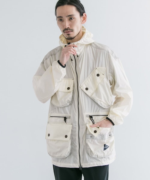 and wander barbour 別注shiny wind hoodie friday married